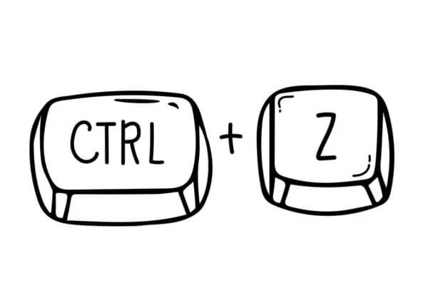 ctrl+z可以撤销移动的操作